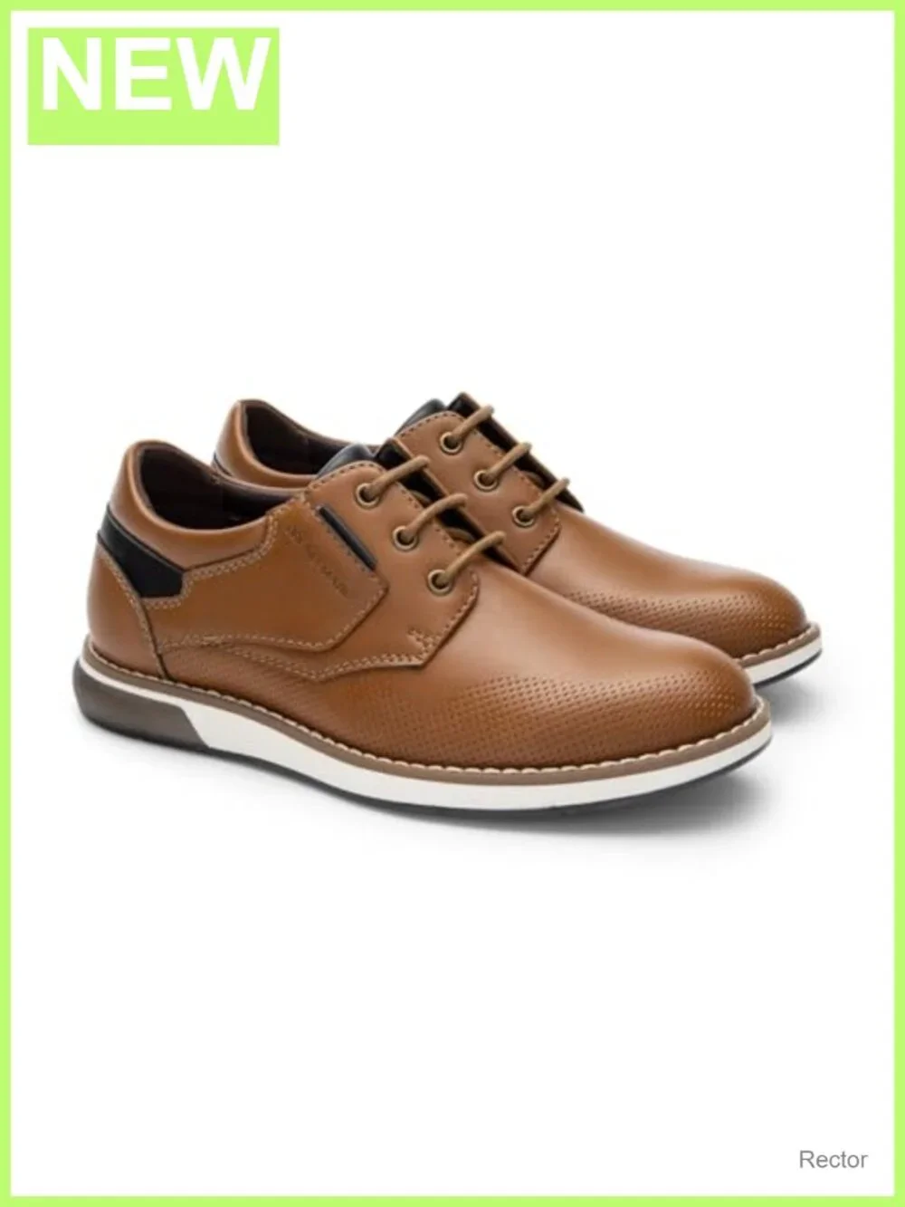 Boys Dress Oxford Sneaker Vegan Leather Lace Up Casual Shoe